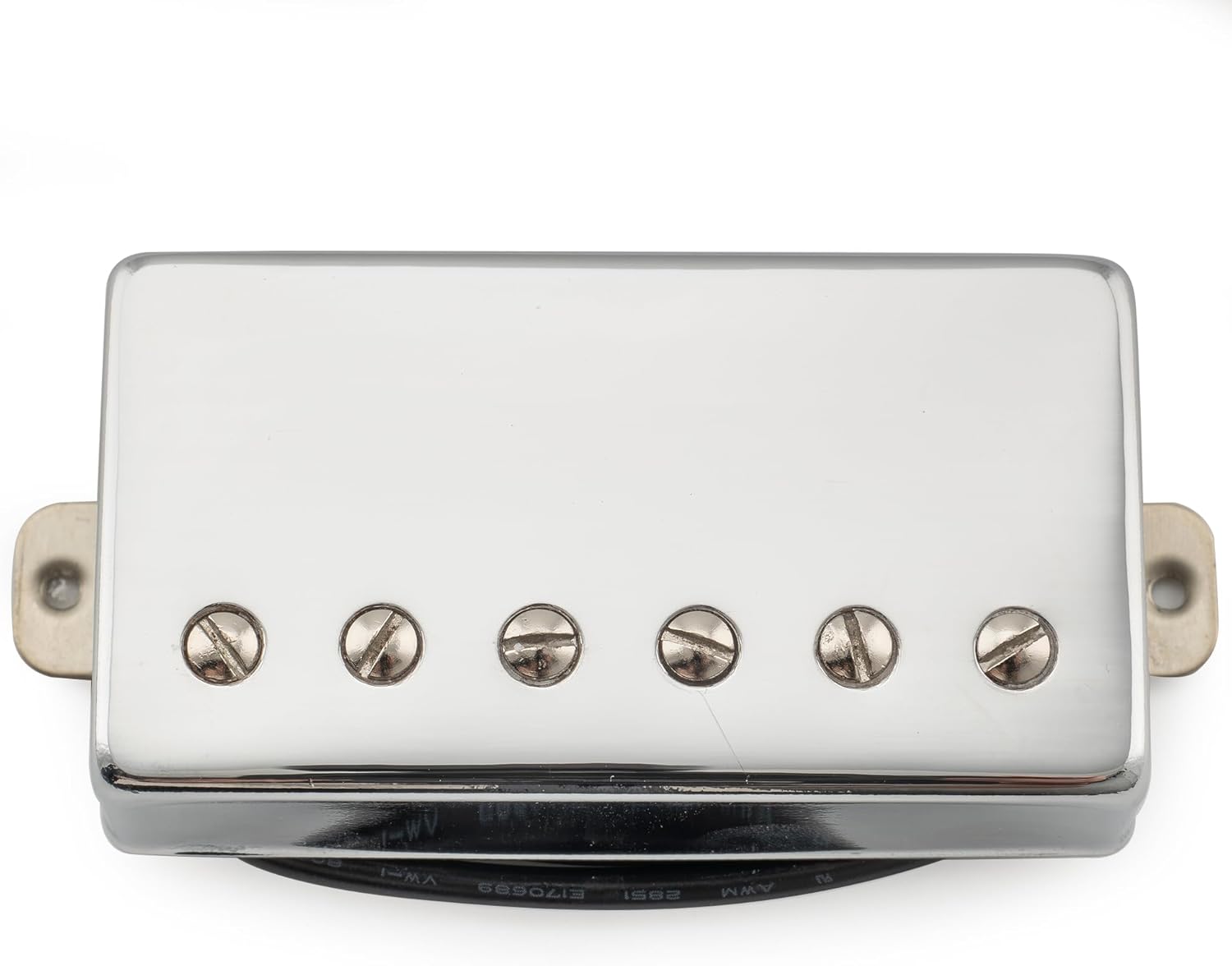 Musiclily Pro LP-CMHA Alnico 5 Covered Humbucker Bridge Pickup 16K for LP Style Electric Guitar, Chrome