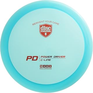 Discmania C-Line PD Disc Golf Driver – Overstable Drives, Disc Golf Power Driver - Colors Will Vary (170-172g)