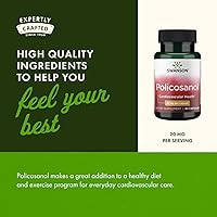 Vista 4 de Swanson Policosanol - Supplement Helps Support Cardiovascular Health - All Natural Formula Aids Good Heart Health & Function - Helps Maintain