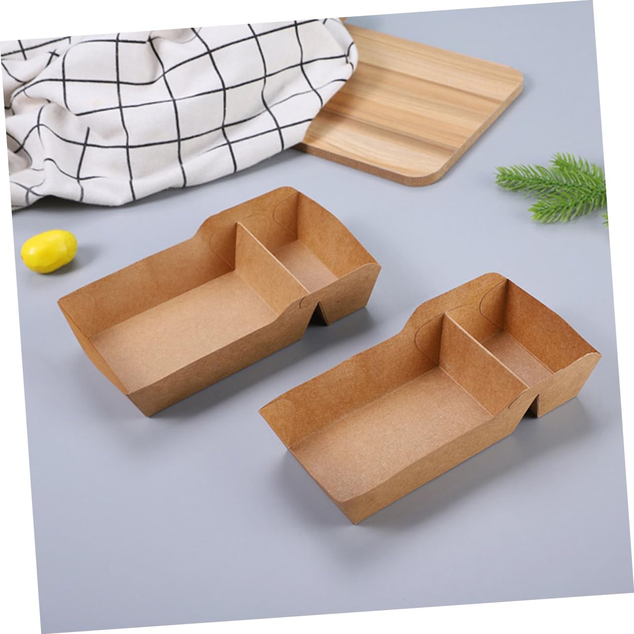 100pcs Snack Containers Paper Boxes for Food Take Out Baking Snack Case