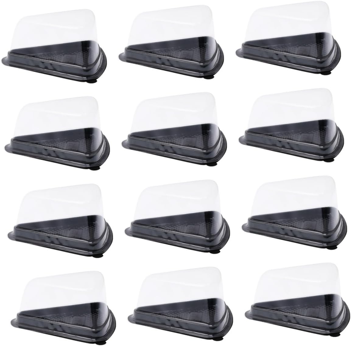 Quality Material Triangle Cake Box Cupcake Cheesecake Carrier 100pcs Sturdy Packaging for Present Occasion