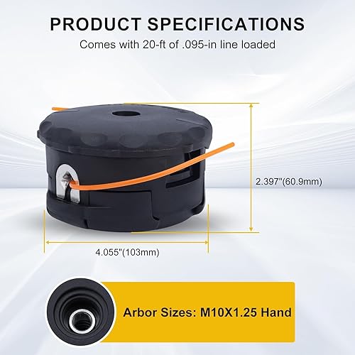 Miniatura 2 de Panari cabezal recortador para ECHO Weed Eater SRM210 SRM211 SRM225 PAS210 PAS211 PAS225 PAS230 PAS231 PAS260 PAS265