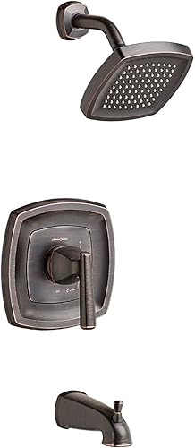 American Standard T018502.278 Edgemere - Kit de molduras para bañeraducha, 2,5 gpm, bronce legado