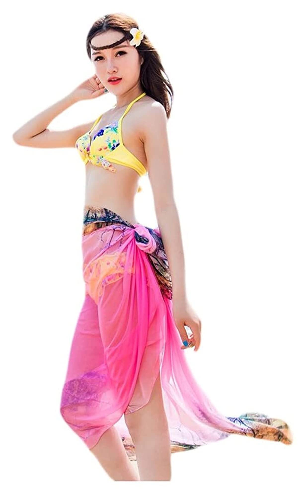 Paréo en soie fluide 190x150cm grand foulard de plage léger pour femme chic