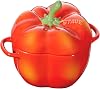 Staub 40500-325 Ceramic Pepper Cocotte, 4.7 in 12 cm, Orange, Ceramic, Heat Resistant, Microwave Safe, Oven Safe, Dishwasher Safe, Japan Official Sales