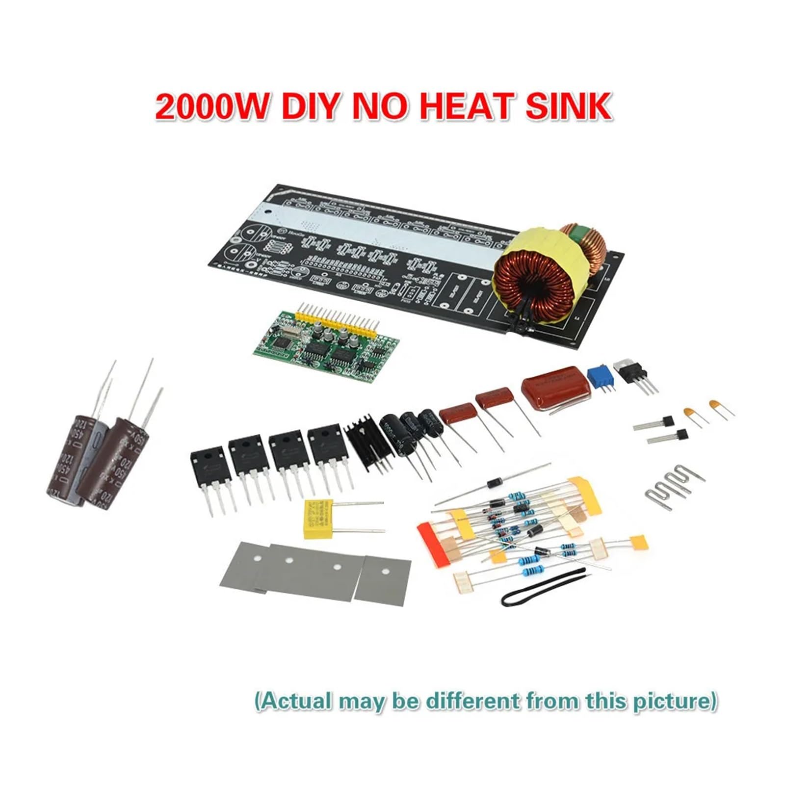 1000W 2000W 3000W Pure Sine Wave Inverter Power Board Modified Sine Wave Amplifier DIY Back Stage Board(2000W DIY No Sink)