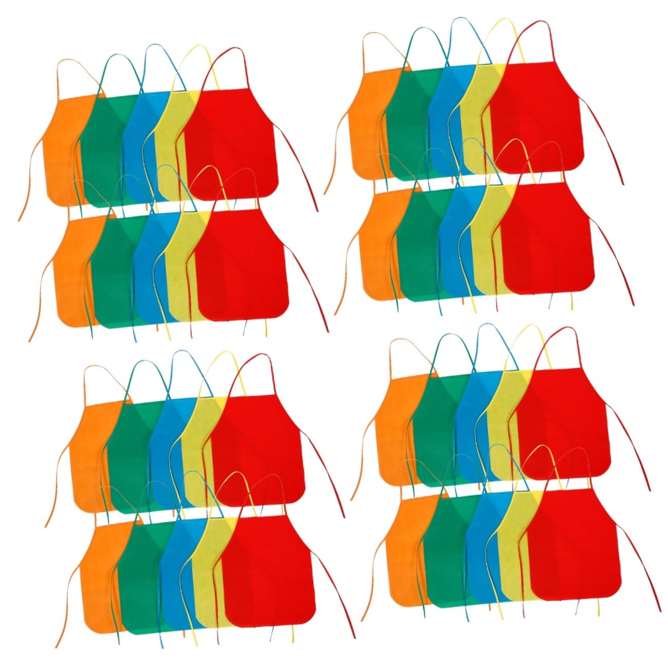 40 pièces tablier de bricolage for enfants artisanat tablier décoratif for enfants tabliers d'art de peinture tablier for la cuisson tablier de dîner tabliers de dessin tablier multi-usage tissu non t