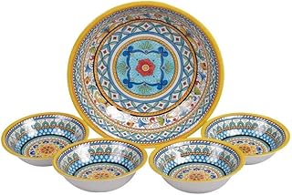 Certified International Melamine Heavy Weight Collection Portofino Large Serving Bowl, 750 Grams, 13.75-inch Diameter (28186)