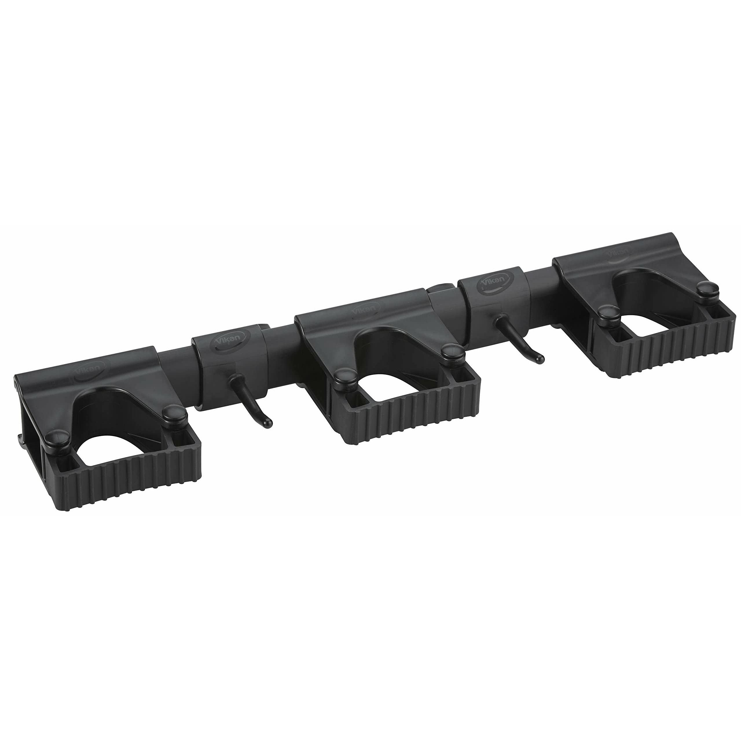 Système de fixation murale hygiénique Vikan Hi-Flex noir au design durable