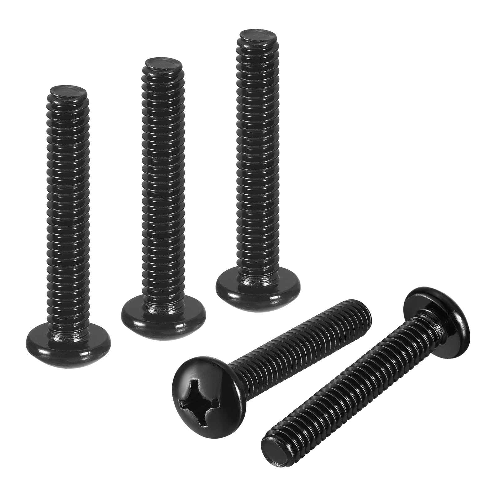 DTGN #10-32x1" Pan Head Machine Screws Black 15pcs