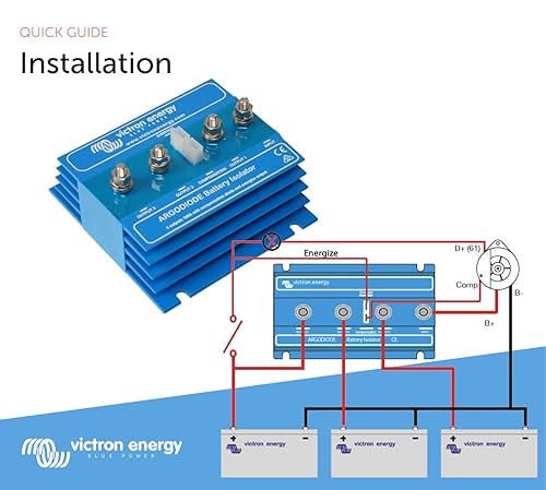 Miniatura 5 de Victron Energy ArgoDiode - Aisladores de batería 100-3AC (3 baterías de 100 amperios)