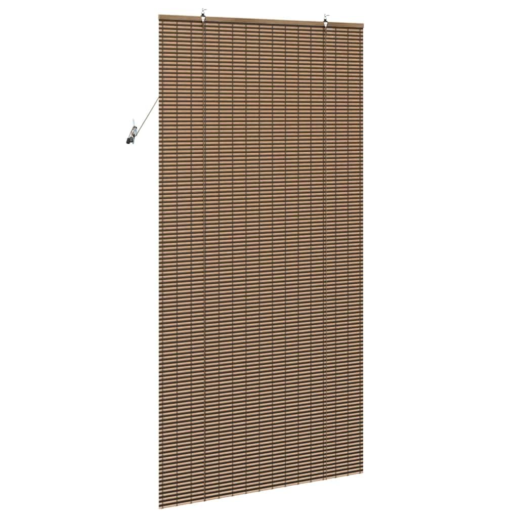 Roleta z zasłonami, brązowa, bambusowa, 110 x 220 cm, ochrona przed wzrokiem, do sypialni, salonu, ochrona przed słońcem i oknami, zaciemnienie, roleta termiczna, ochrona przed wysoką