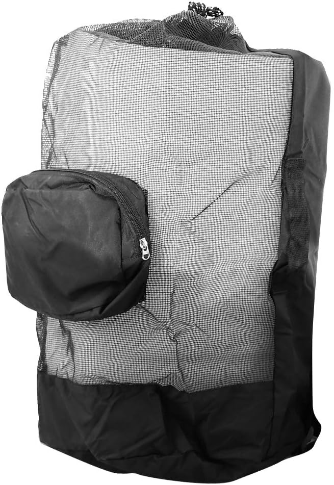 weight Scuba Diving Mesh Backpack with Adjustable Straps - for Snorkeling, Diving, Water Sports - Mesh Duffel Bag with Quick Drainage - Dive Bag for Storage and Transport