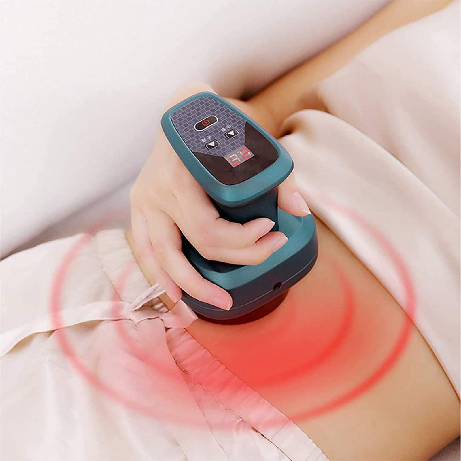 Elektryczny masażer do skrobania całego ciała, akumulator USB Gua Sha bańki do masażu Przyrząd do skrobania próżniowego Detox uda i uda Detox zasysaniem próżniowym