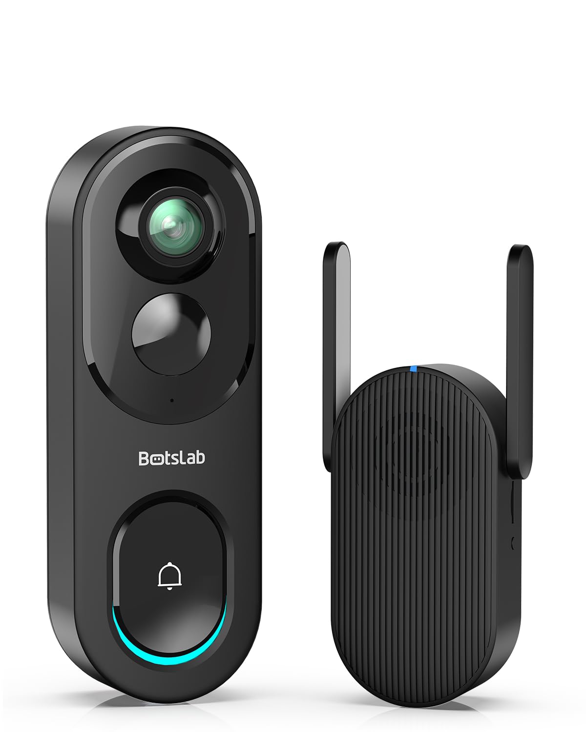 BOTSLAB Doorbell Camera with Solar Panel