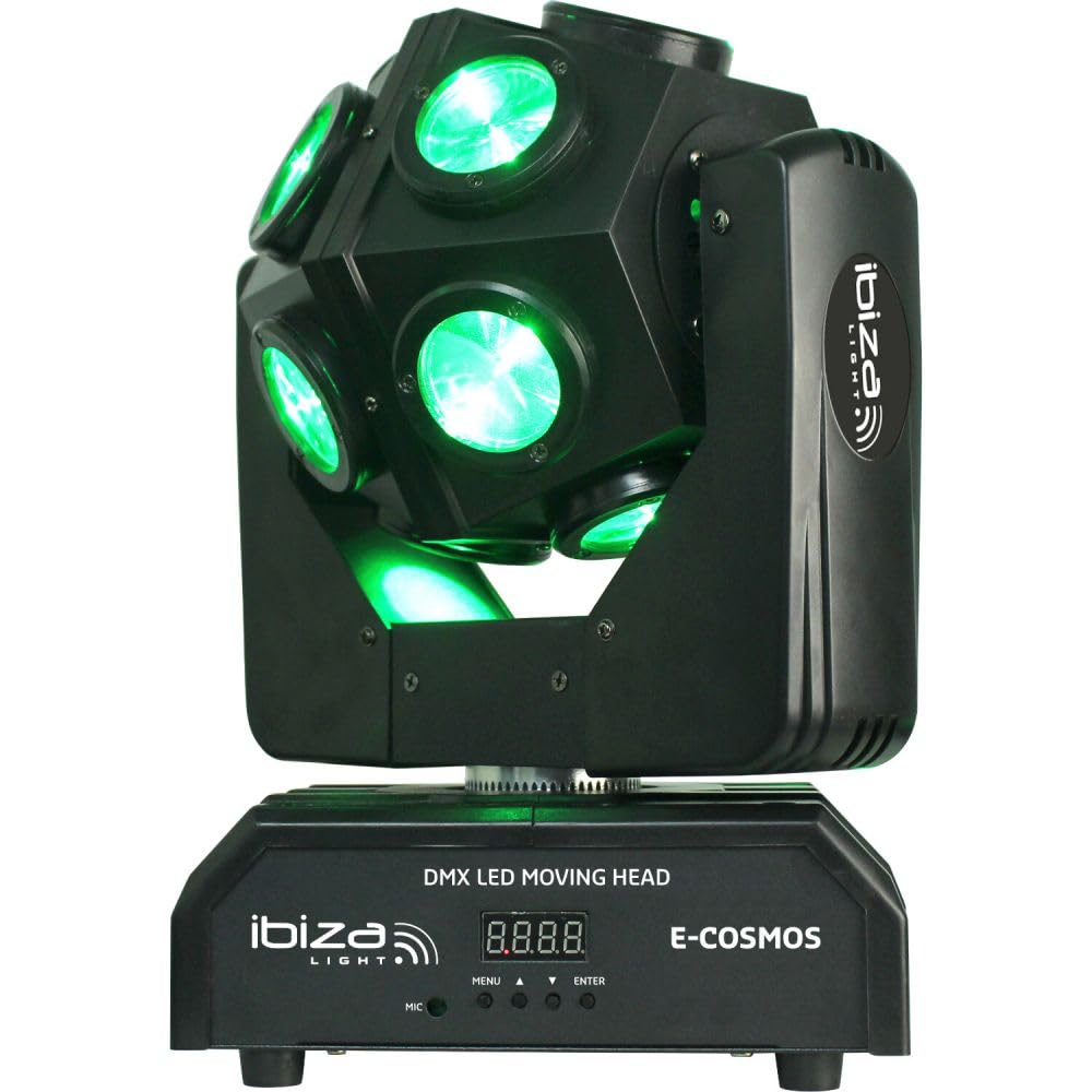 Ibiza - Effet de lumière Lyre DMX à LED RGBW 4-en-1 Light E-COSMOS 12x10W
