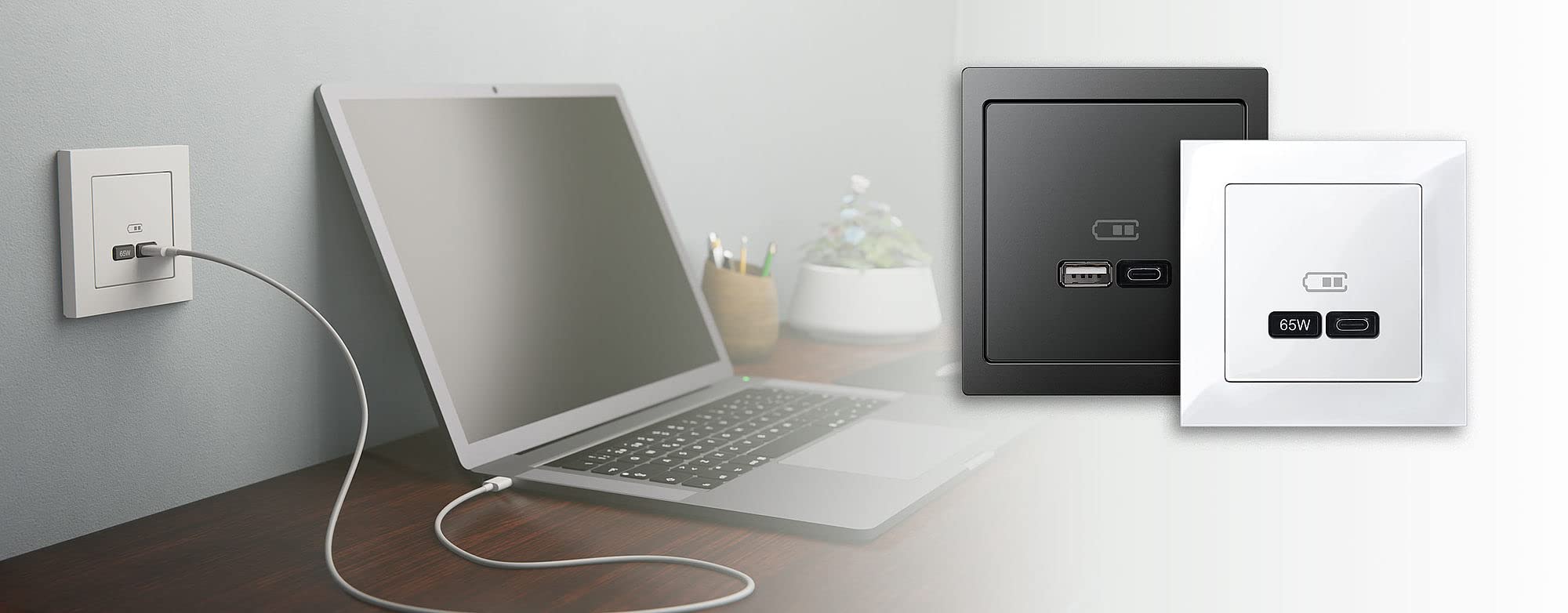 Schneider Electric Merten USB Ladestation-Einsatz, MEG4366-0130