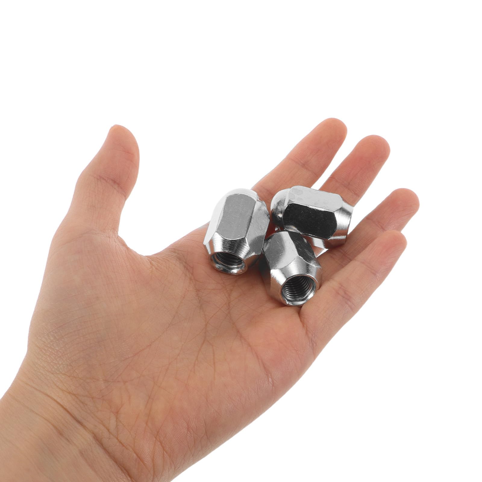Healeved 16 Tuercas de Rueda de Acero Inoxidable M10x1.25, Ajuste Preciso y Resistencia Corrosión para Remolque y ATV