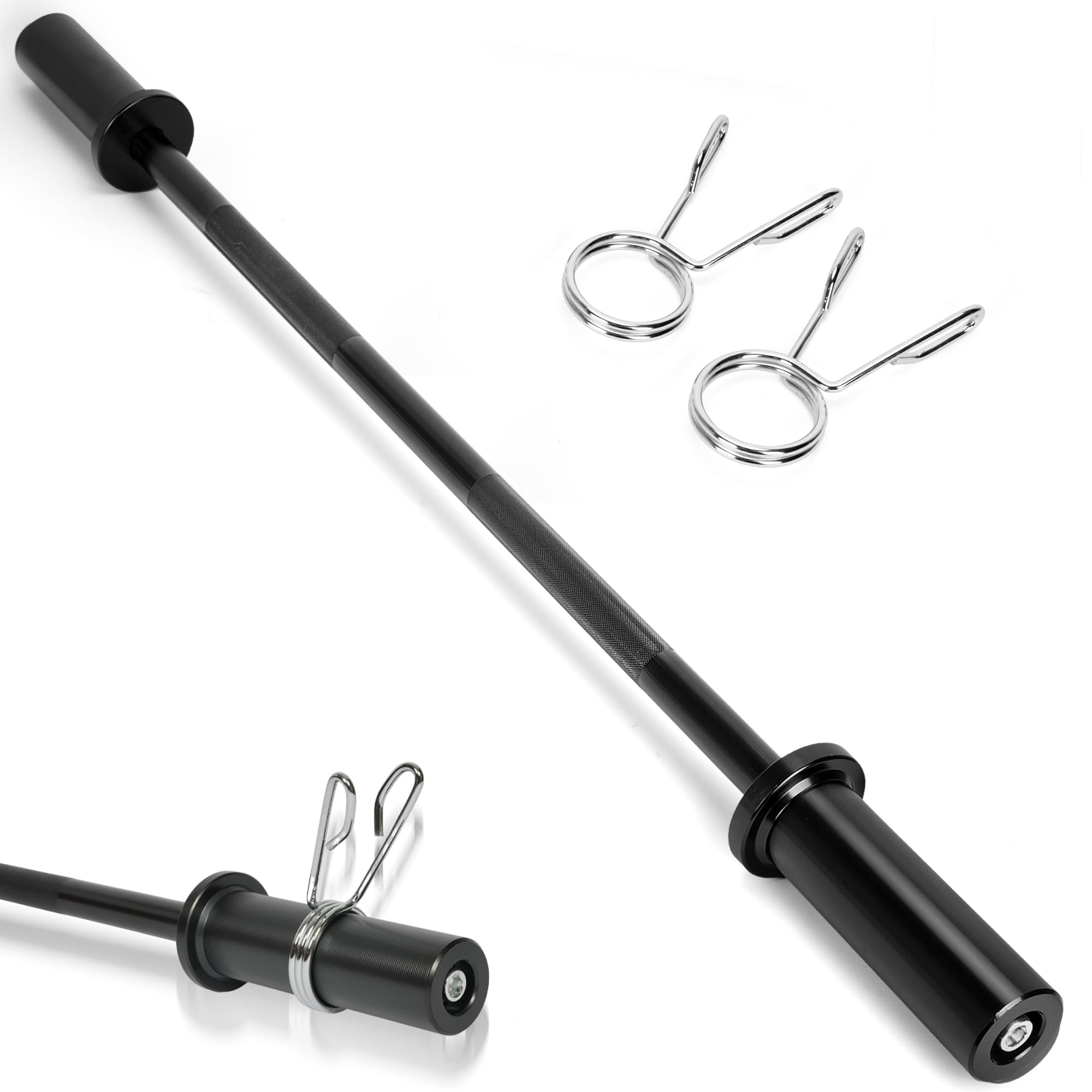 Nisorpa Barbell Bar 1.2m/47in for 5cm/2in Weight Plates, Straight