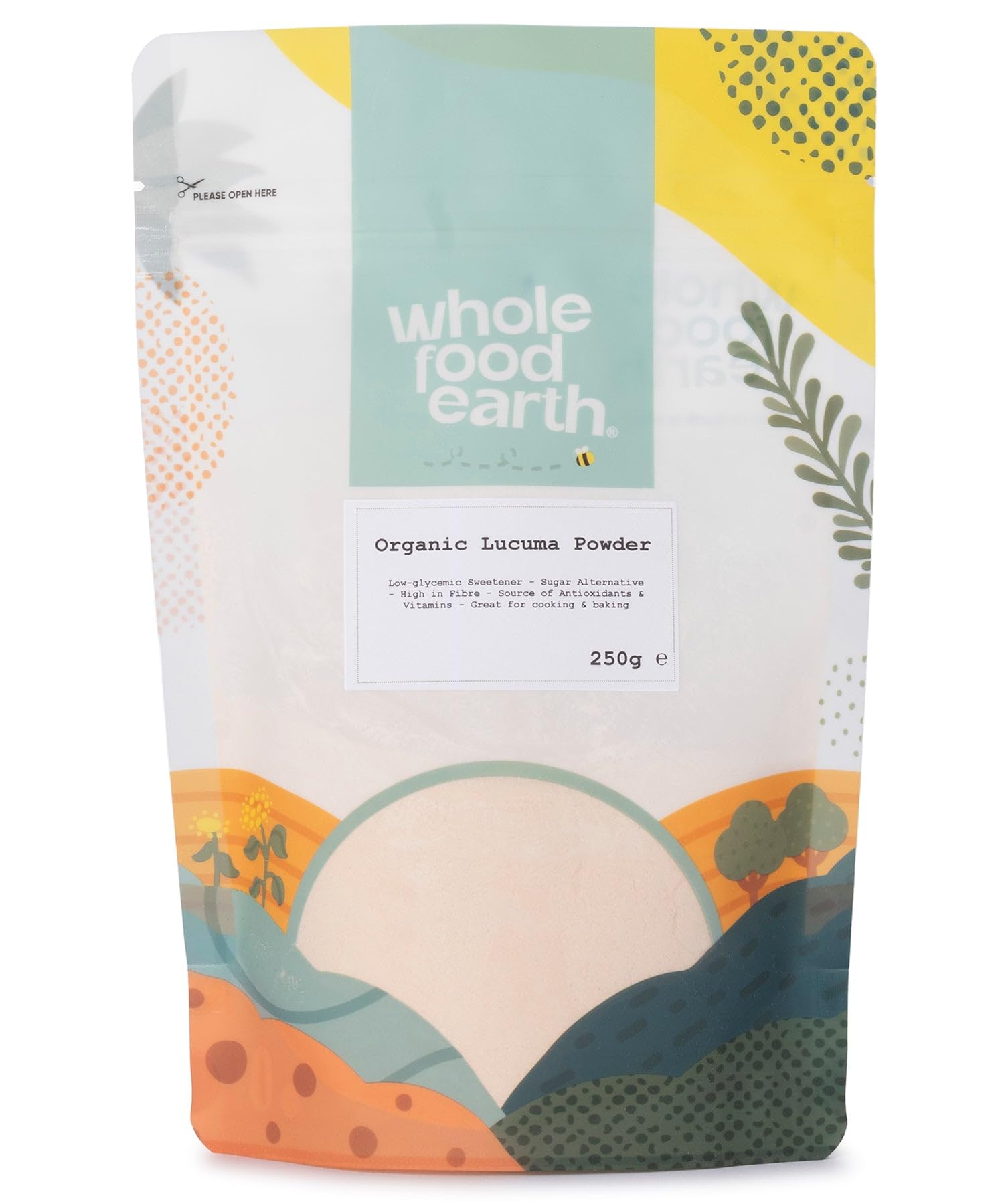 Wholefood Earth Organic Lucuma Powder 250g | Organic | Vegan | Natural Sweetener