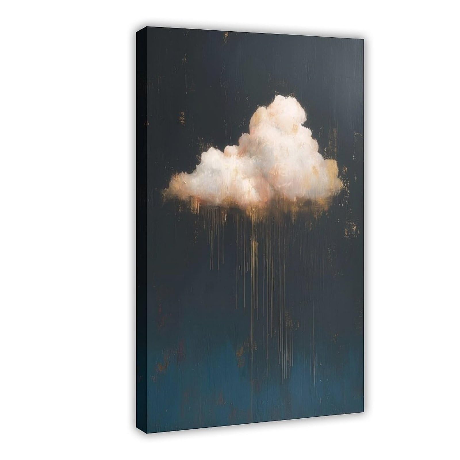 Bareronor Frame Golden Hour Raincloud Canvas Poster Bedroom Decor Landscape Office Room Decor Gift 16" L X 24" W