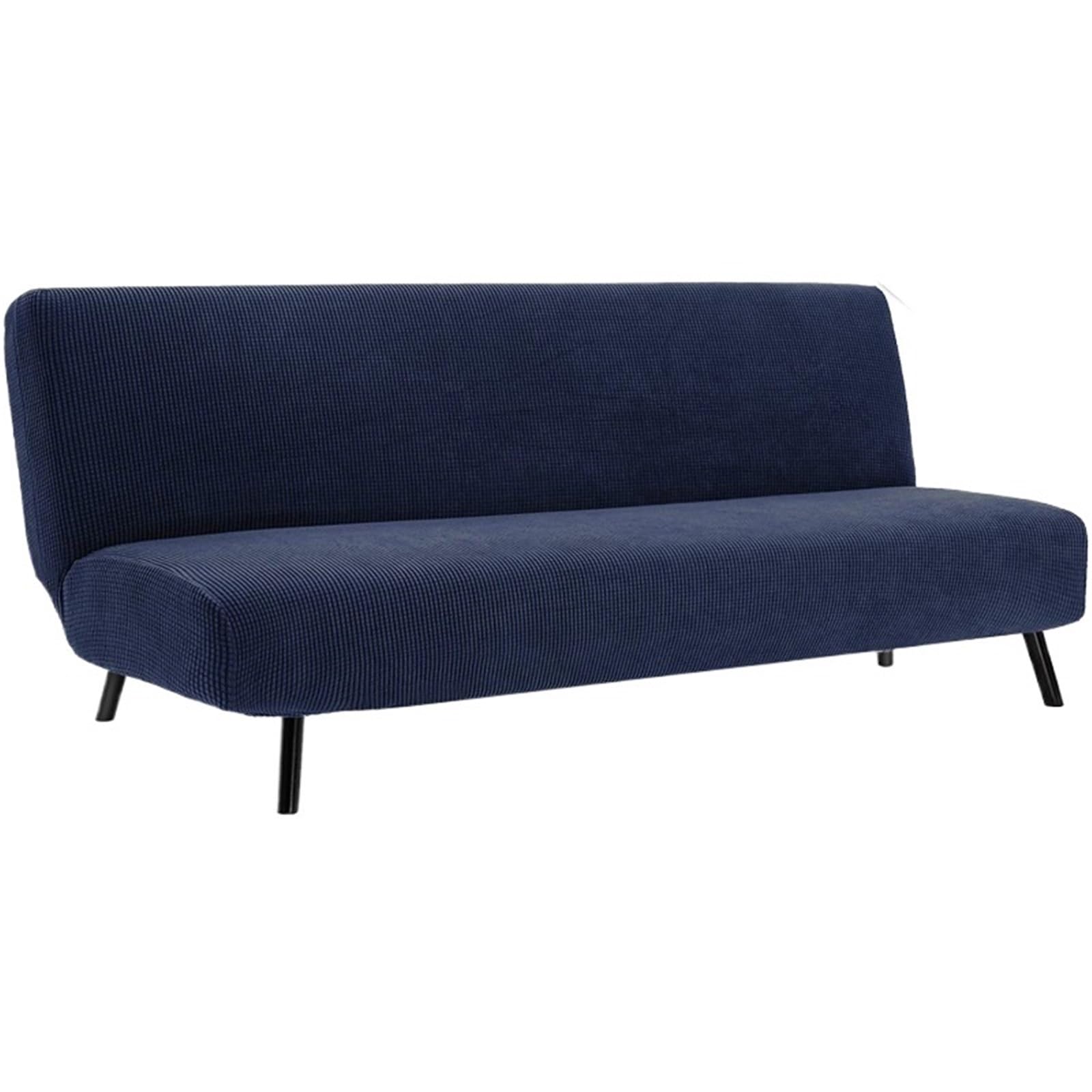 GCYEIDMA Armless Sofa Slipcover Armless Sofa Bed Slipcover Couch Cover Without Armrests Stretch Folding Futon Elastic Removable(Color 7,S 120-155cm)