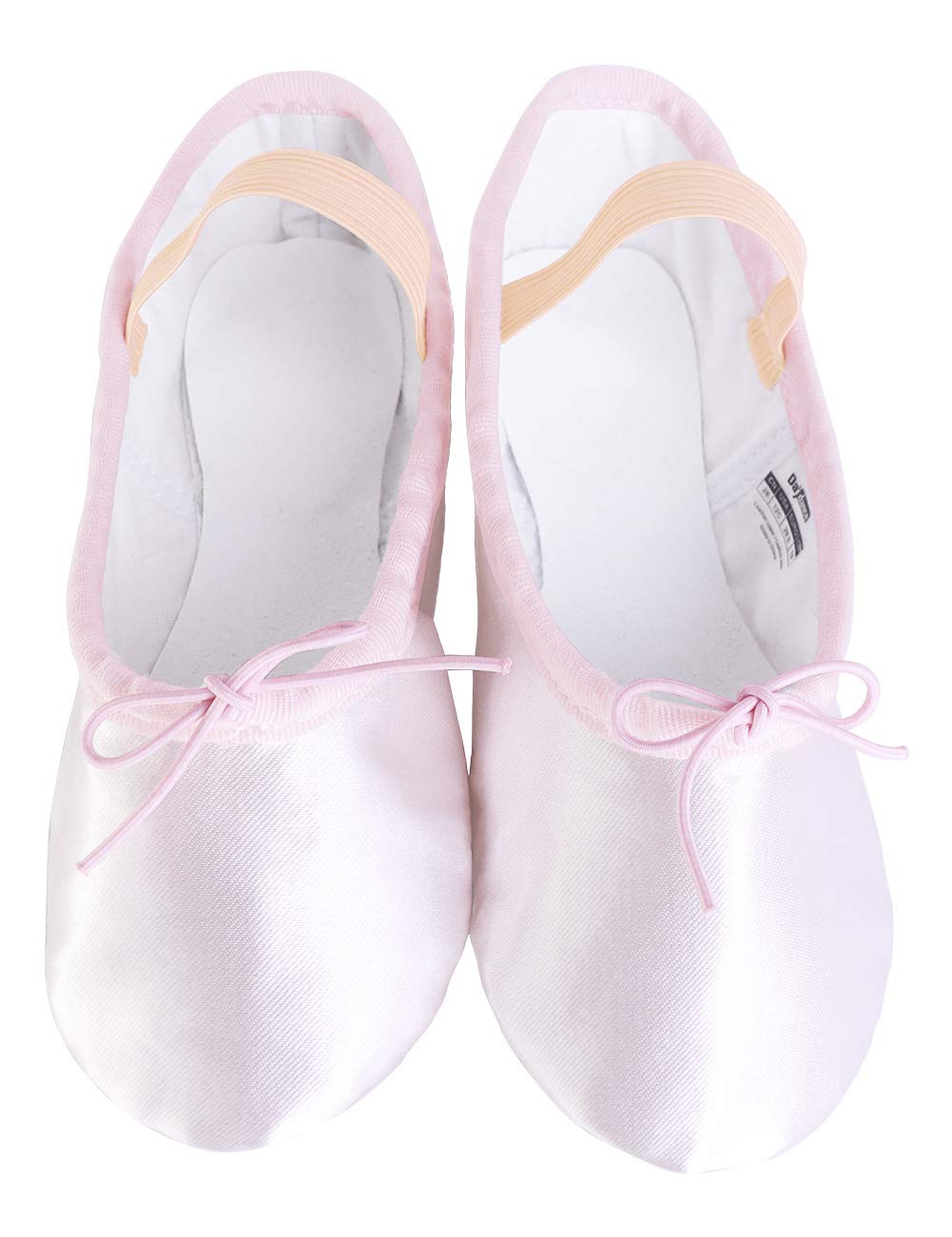 Kids Ballet Slippers Satin Full Sole Soft Ballet Shoes for Dance, Gymnastics
