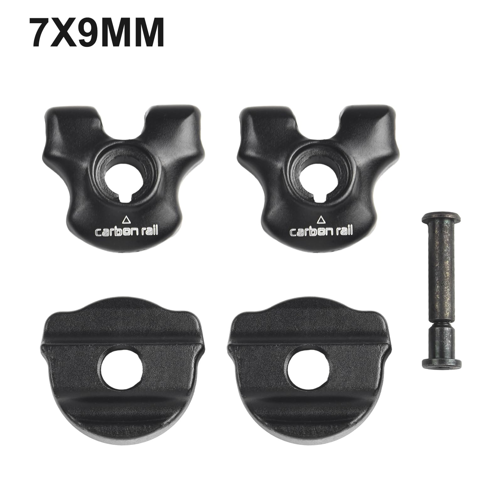 7X9/7x7mm Bike Seat Clamp Stainless Steel Bike Seatpost Clamp Set Seat Post Clamp For Carbon Saddle Rails Bike Seatpost Clamp Seatpost Saddle Clamp With Oval/Round Clip(7x9mm)
