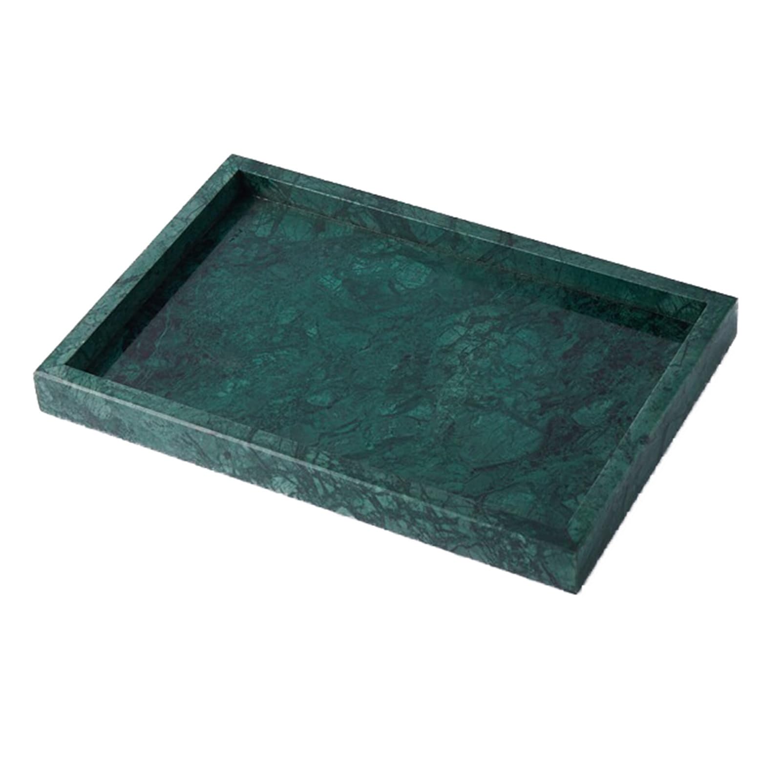 Marble Tray,Rectangular Storage Box,Bathroom Decorative,Thickened Base,Suitable for Storing Cosmetics(Color3)