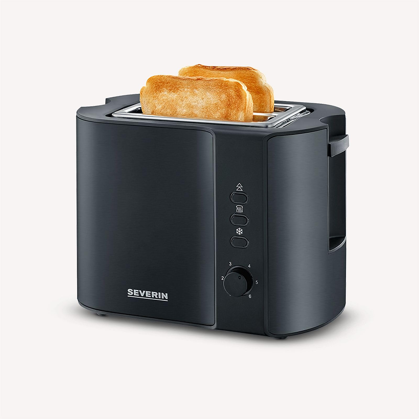Severin 9552 - Tostapane, 800 W, colore: Nero opaco