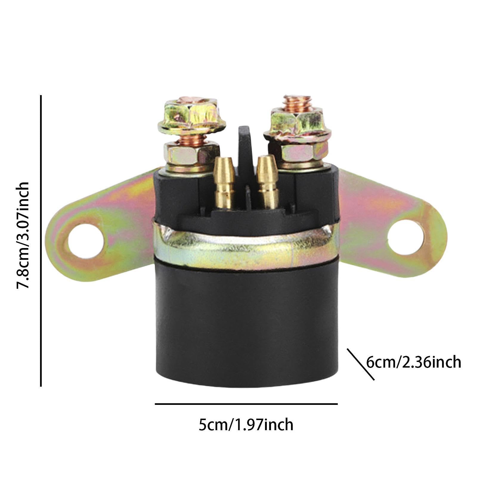 6 Piezas Relé de Solenoide de Arranque para Motocicleta de Material Metálico con Rendimiento Estable Y Conexión Eléctrica Segura Reemplaza Di, 5 piezas