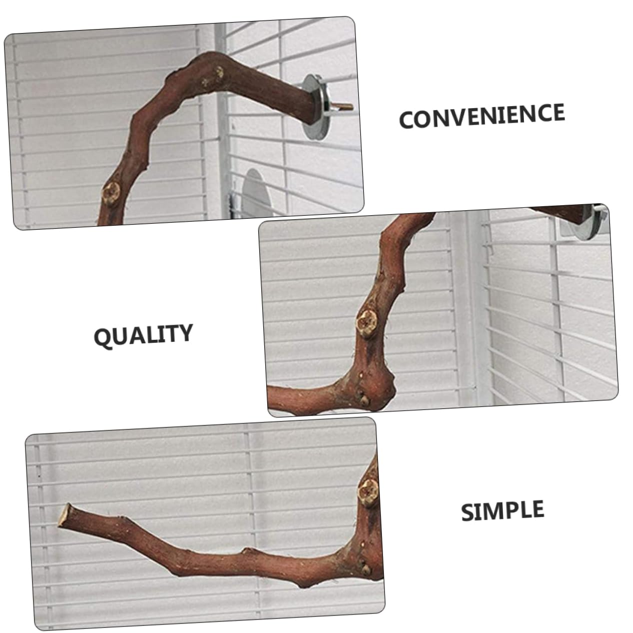 DOITOOL 3stücke Papagei Stehende Stange Aus Holz Vogelspielzeug Für Käfig Fördert Spiel Und Bewegung Für Wellensittiche Und Andere Vögel Vogelspielzeug Holz-sitzstange Für Papageien