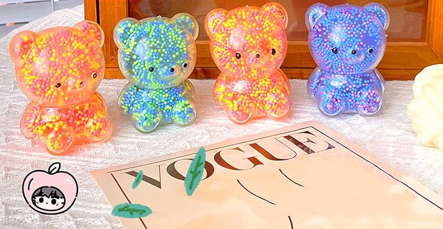 Amazon | Homilius スクイーズ 4個セット 動物 果物 光る