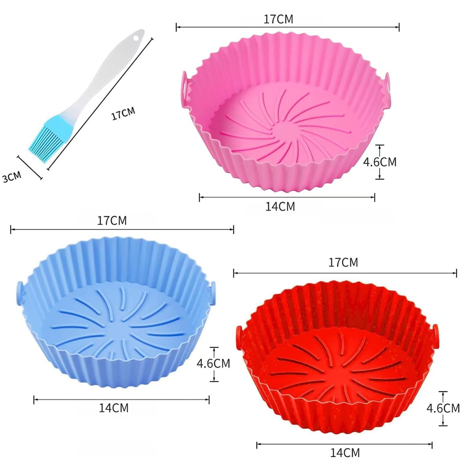 Joint En Silicone Pour Monsieur Cuisine Connect & Smart - Lot De 2 Joints + Brosse, Diamètre 17/15 Cm, Noir - Étanchéité Et Anti-vibration