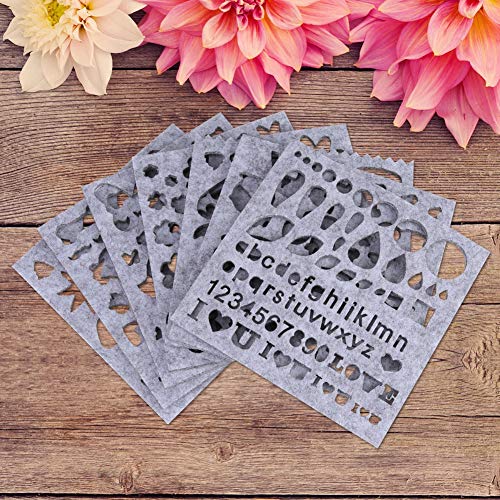 image for Oumefar 7pcs/Set Needle Felting Applique Mold Wool Felt Mold Multi Sha