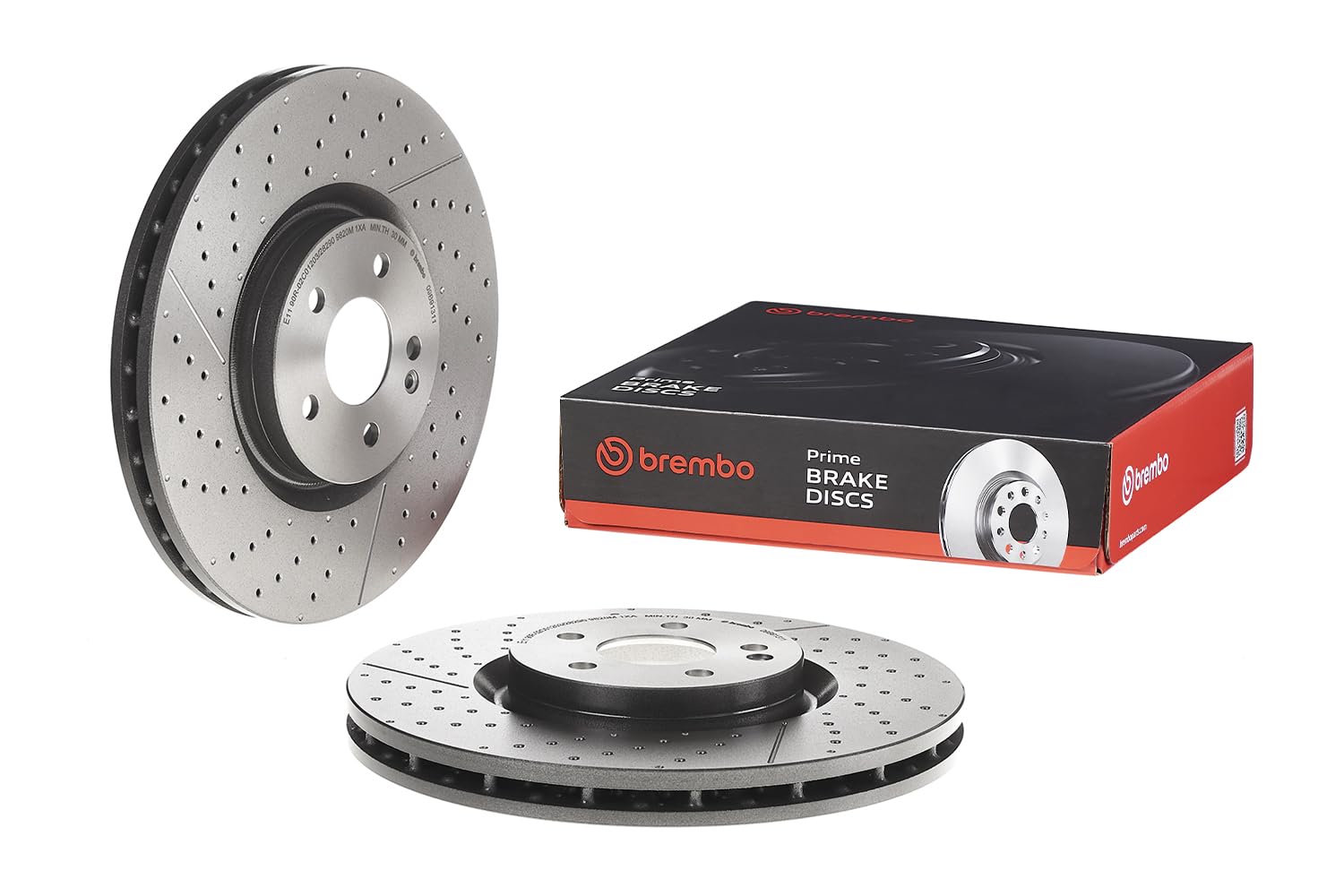Amazon.com: Brembo 09.B913.11 UV Coated Pillar Vented drilled +