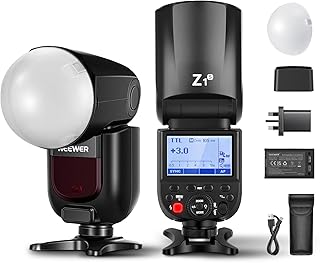 NEEWER Z1-S TTL Round Head Flash Speedlite for Sony with Magnetic Dome Diffuser, 76Ws 2.4G 1/8000s HSS Speedlight, 10 Levels LED Modeling Lamp, 2600mAh Battery, 480 Full Power Shots, 1.5s Recycling