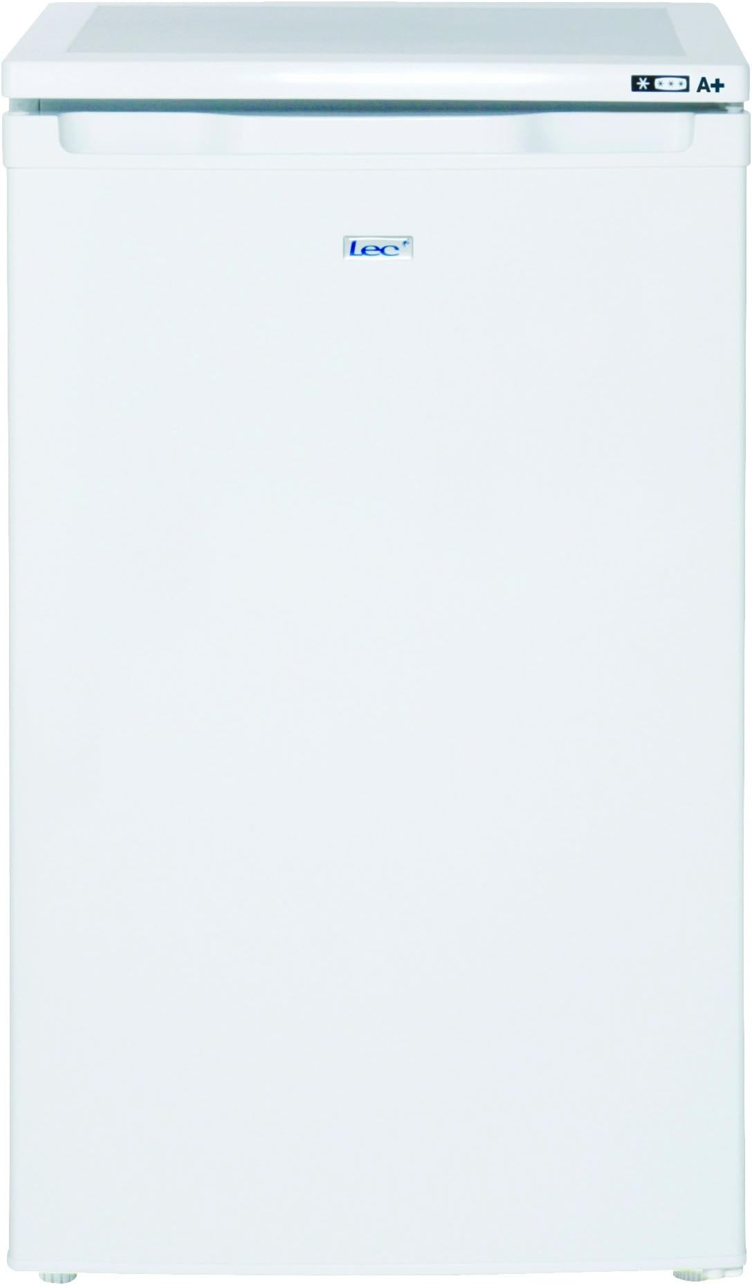 Lec U5010W 50cm undercounter freezer, A+ energy rating, 79ltr capacity, white [Energy Class A+]