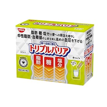 Amazon | 日清食品 トリプルバリア 青りんご味 1箱30本入 脂肪