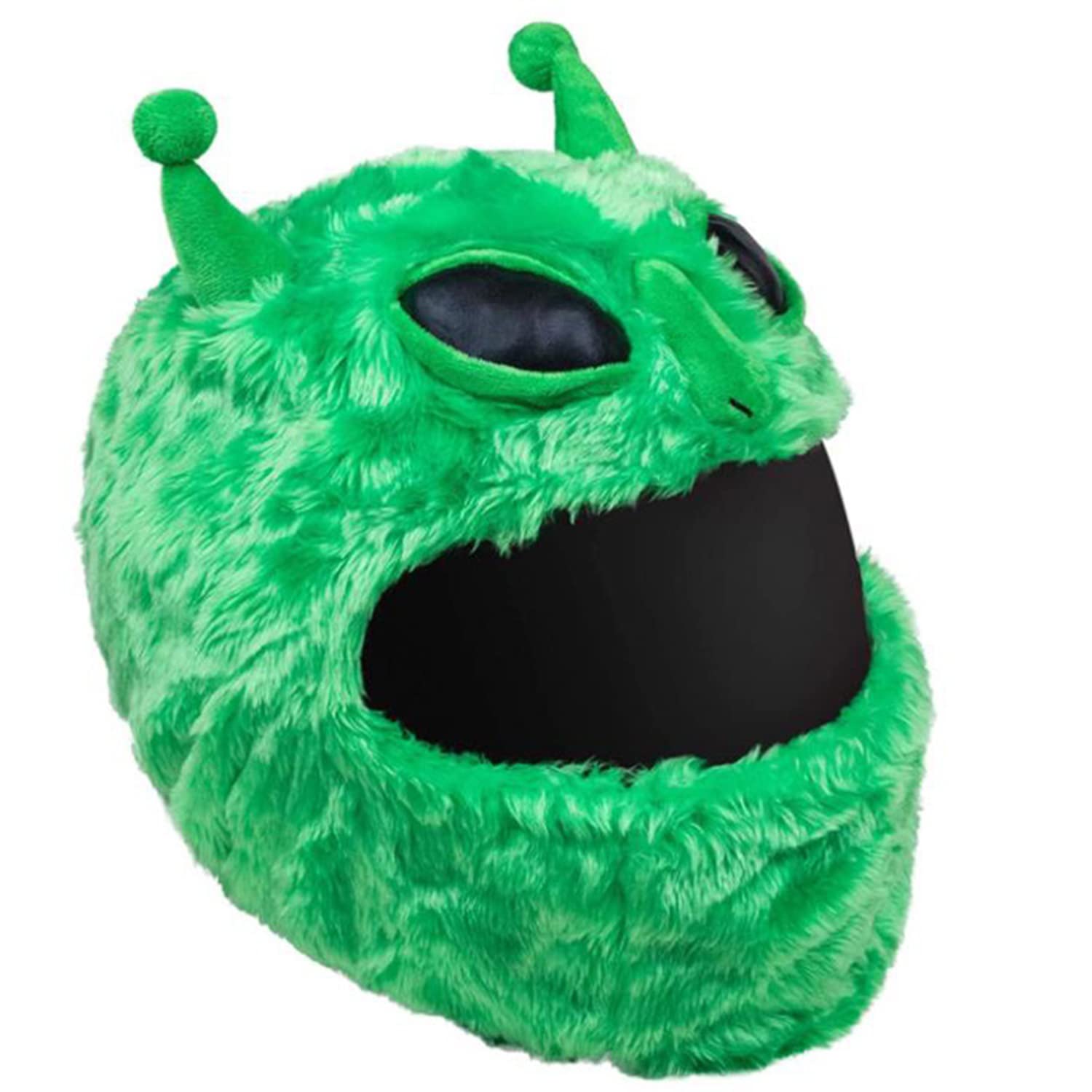 Copricasco Moto Peluche, Copricaschi Divertenti, Copri Casco, Accessori per Caschi Da Moto, Attrezzatura per L'equitazione All'aperto per Uomini e Donne-verde