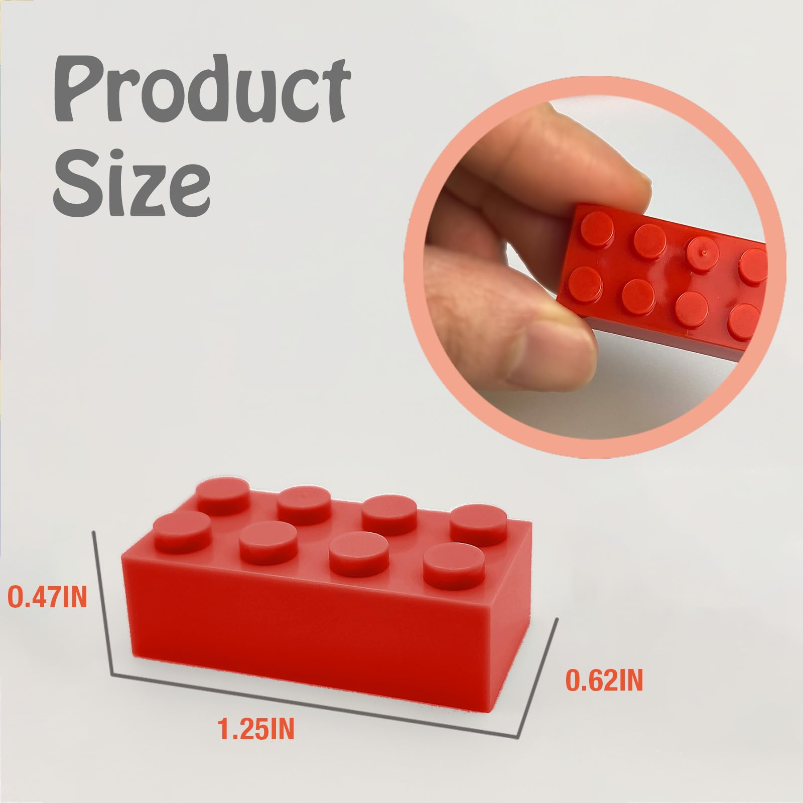 200 Piece Classic Building Bricks, 2x4 Bulk Bricks STEM Creative Building Toys, Red, Yellow, Blue, Green(Samll Bricks, 1.25x0.62x0.47 in)
