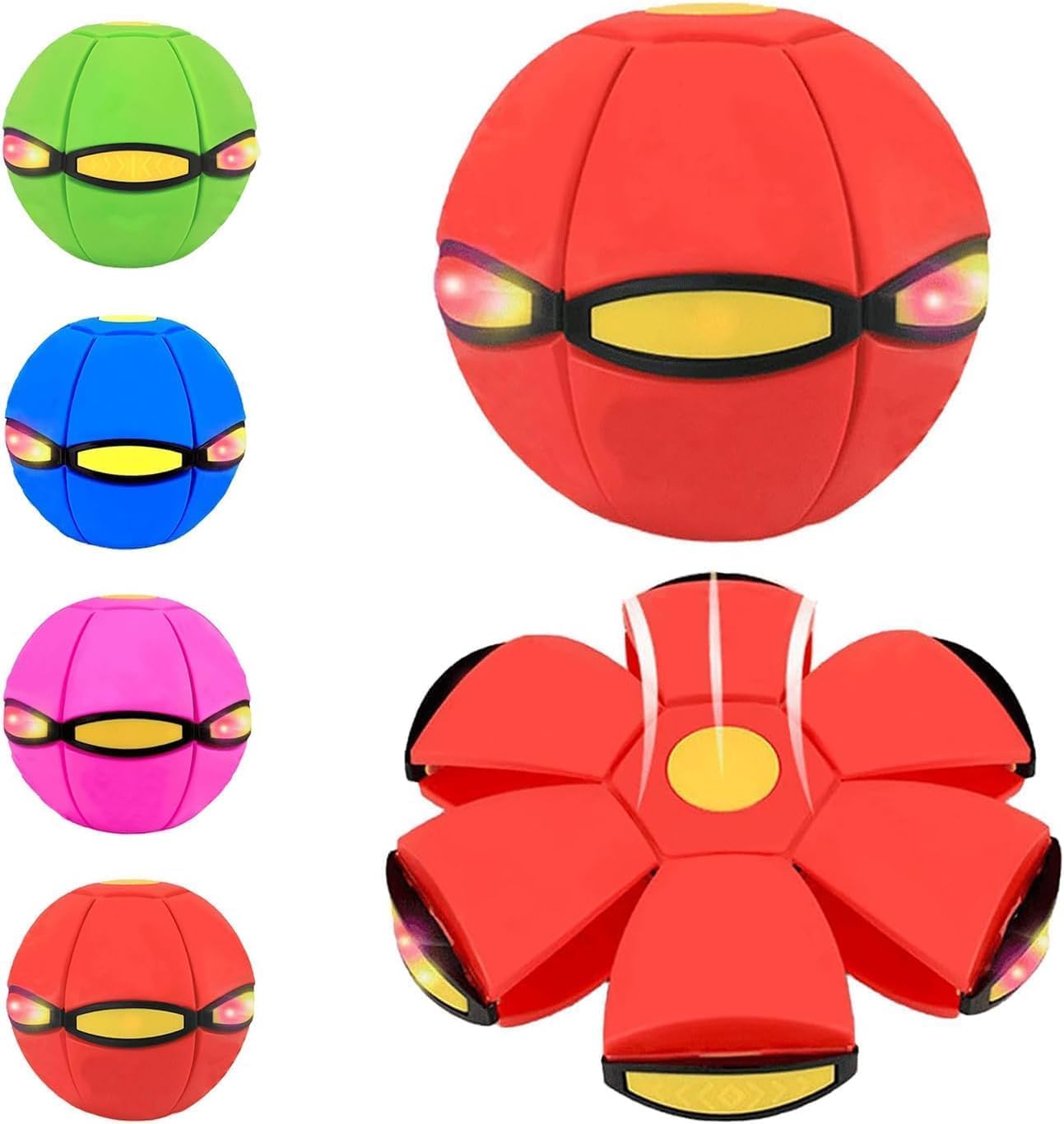 Magic Meta Ball, Magic Children Bouncing Balls with 6 Light, Magic Meta Ball Flying Saucer, Dual Form Freely Switchable Bouncy Ball for Indoor & Outdoor, Parent-Child Interaction — view 10