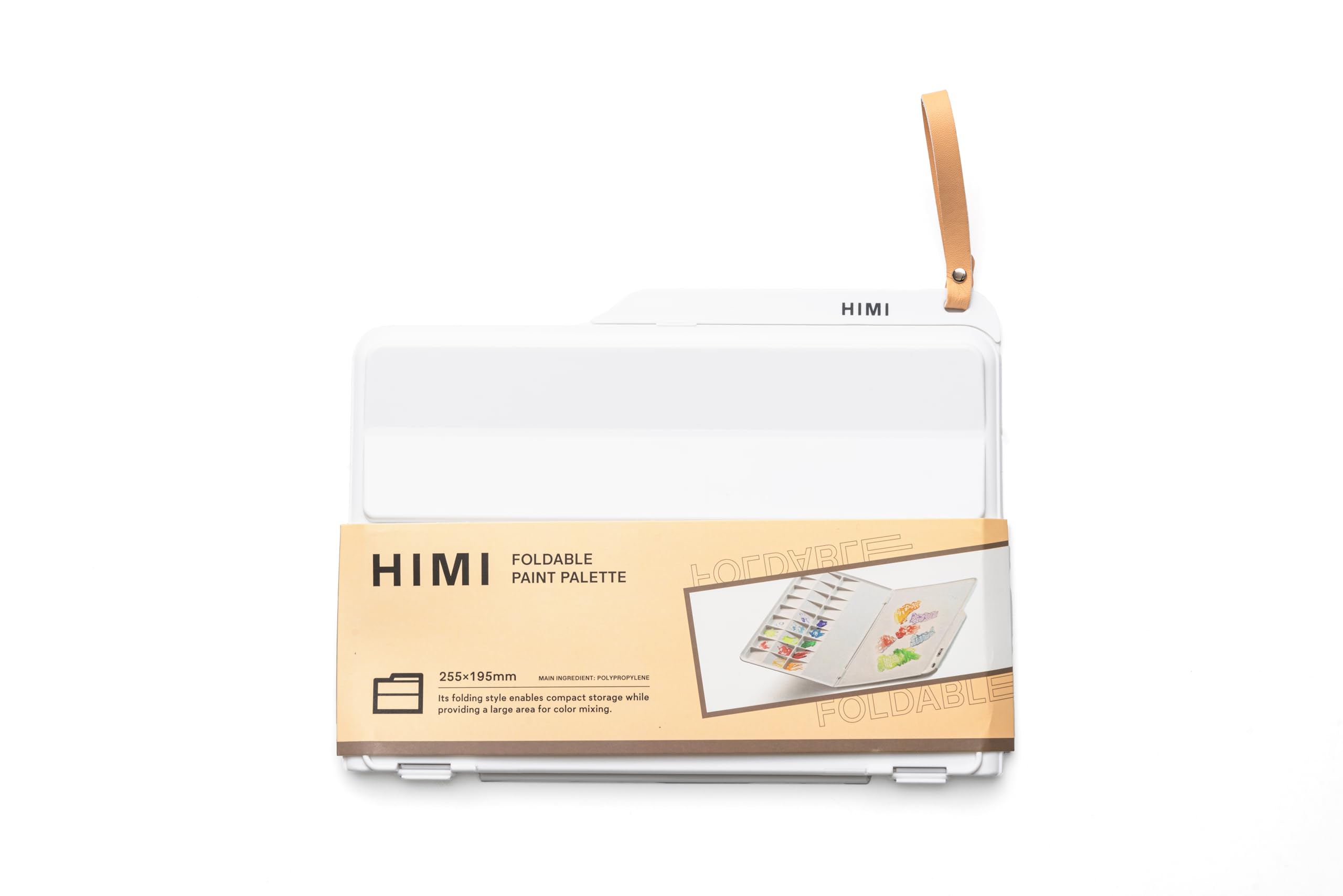 HIMI Foldable Paint Palette 255 x 195 mm, Foldable Palette For Acrylic, Gouache, Watercolour, Compact, Mixing Paint Colours Effortlessly, Essential Art Accessories, Artist Painting, Reusable Tray