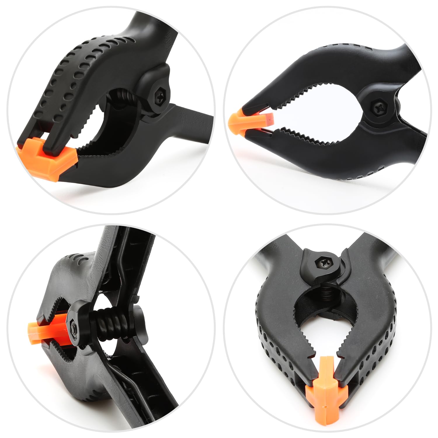 10 Pièces 4 Pouces en Nylon en Plastique Pince à Ressort Clips pour Boiseries, Meubles de Jardin, Studio Photo, Mousseline de Fond Etc
