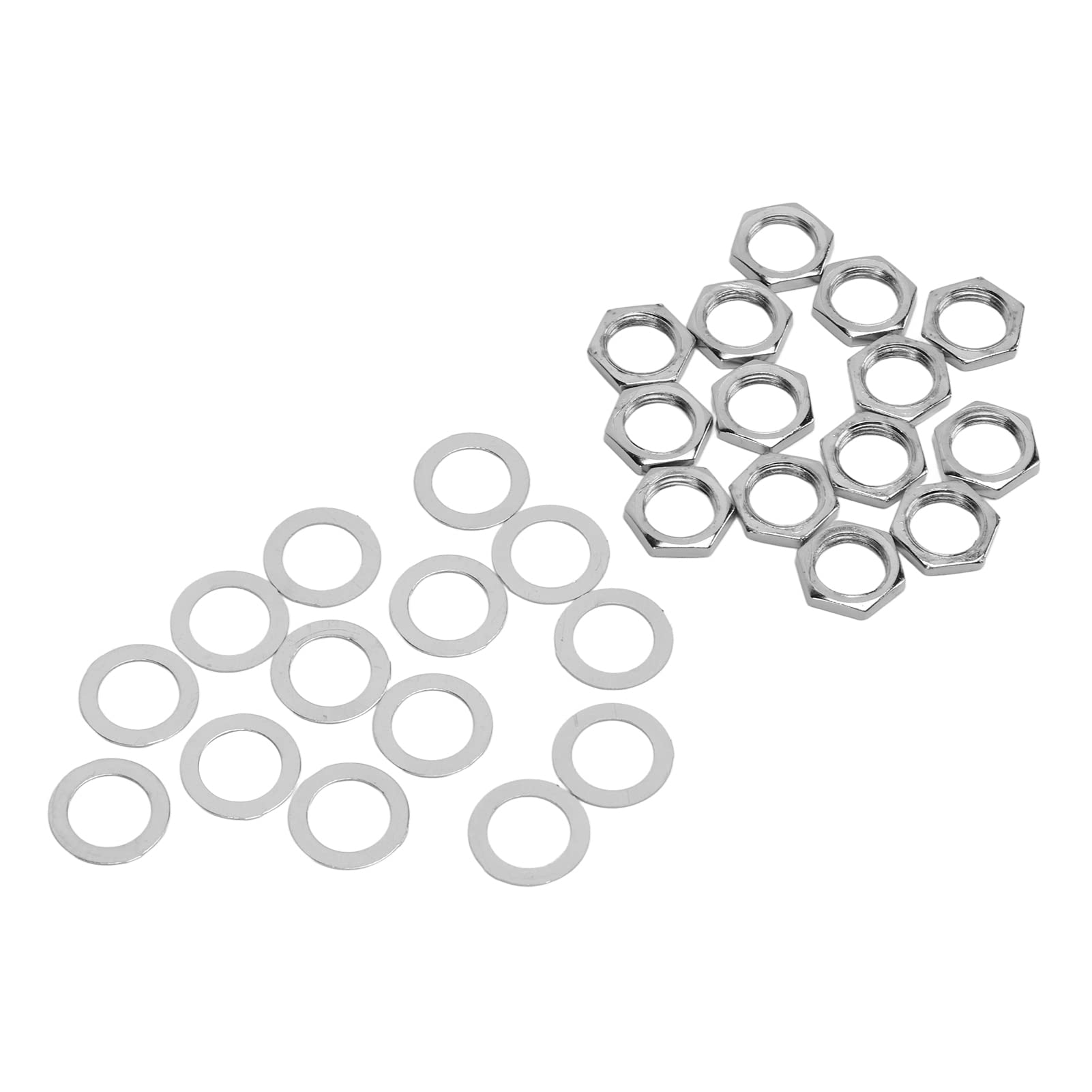 10 Set 9mm Guitar Potentiometer Nut And Washer For Tone And Volume Control Replacement Parts