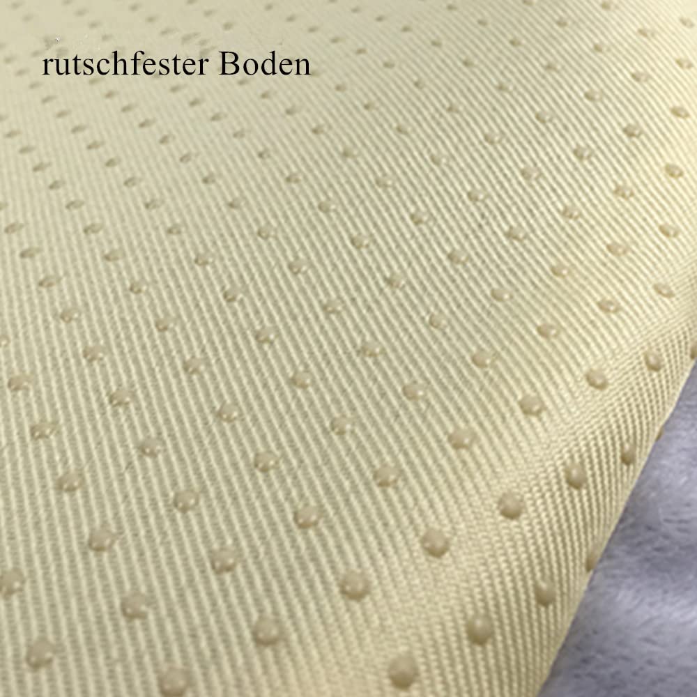 WYSBAOSHU Prinzessinnen-Haustierbett – Mit Schleife & Spitze, Weicher Plüsch, Wasserdichte Unterseite – Größe S (40x45 Cm)