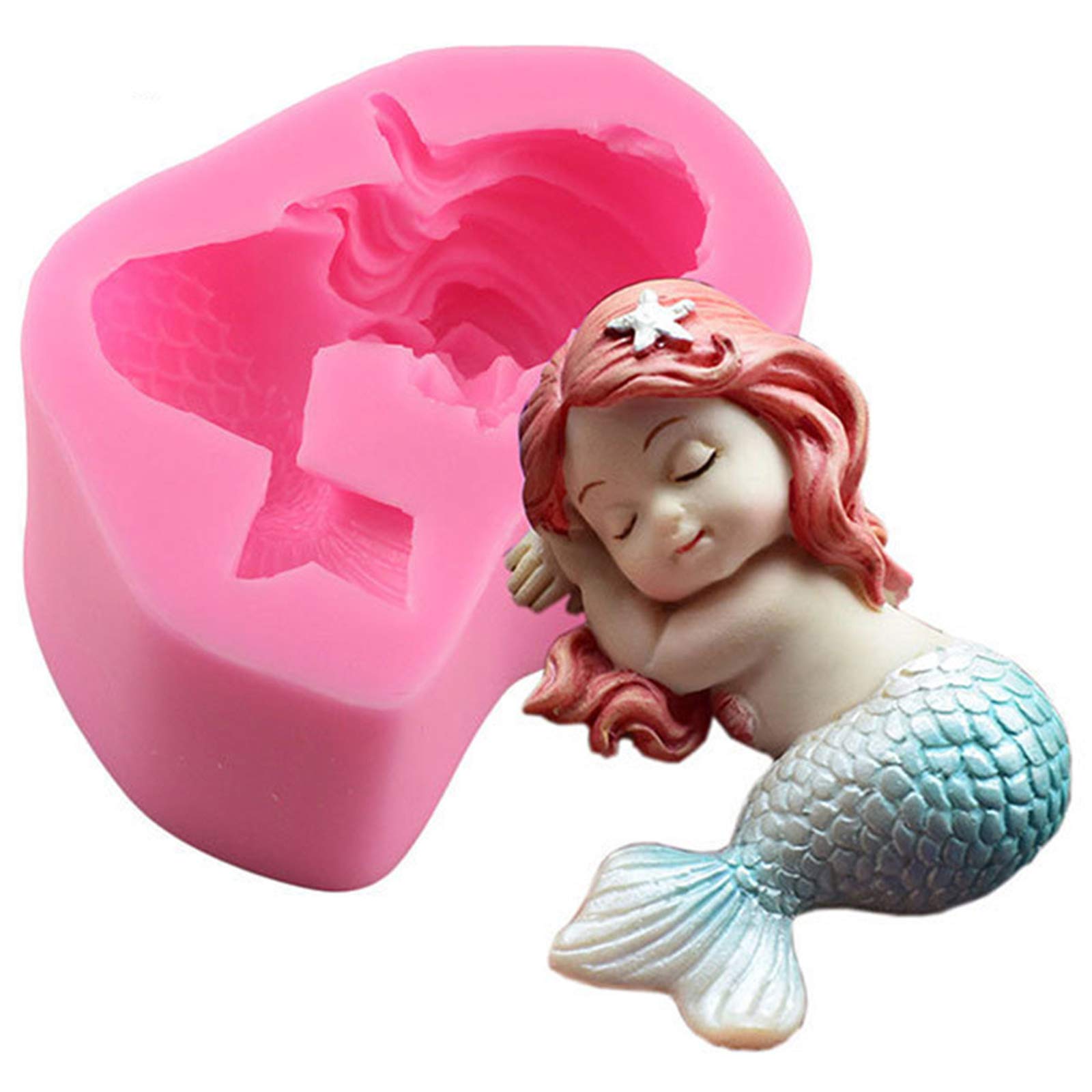 Moules En Silicone En Forme De Sirène, Décoration De Fondant