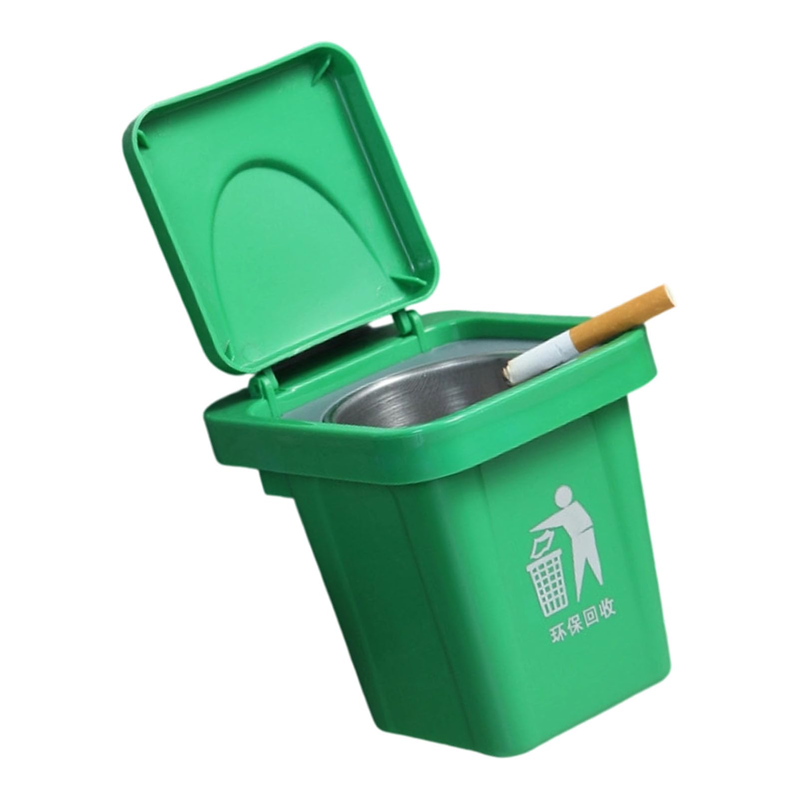 HGENAHGTF Modern Hanging Ashtray Dustbin Stainless Steel Miniature Trash Can for Indoor Use Home Decors Wall Organizers Wall Mounted Ashes Bucket