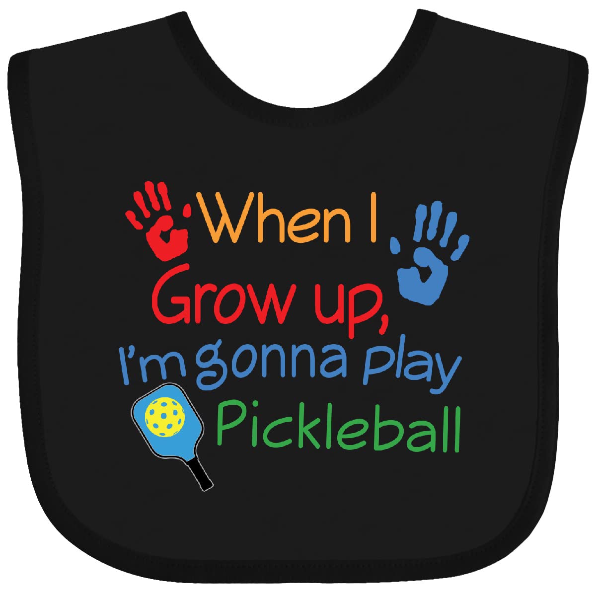 inktastic Future Pickleball Player Baby Bib