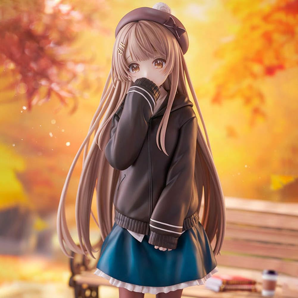 DEXSHUN Shiina Mahiru figurka anime, Kawaii, manga, Shiina Mahiru, styl jesiennego ubrania, model PCW, urocza statuetka anime, kolekcja, dekoracja na biurko, ornament dla fanów 30 cm